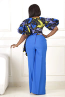 ATINUKE WRAP TOP AND PANT SET