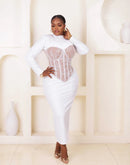 KACHI DRESS WITH DETACHABLE CORSET