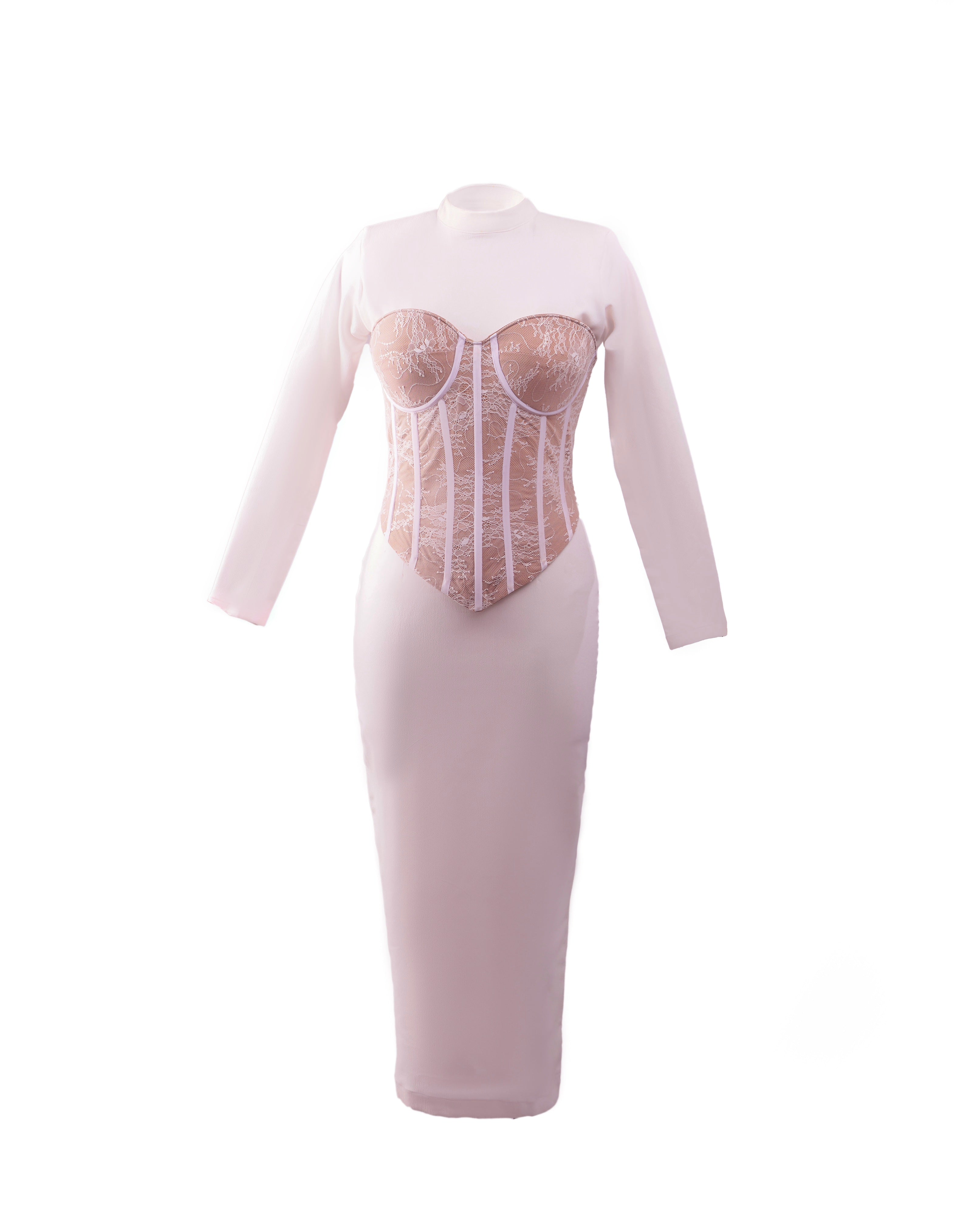 KACHI DRESS WITH DETACHABLE CORSET