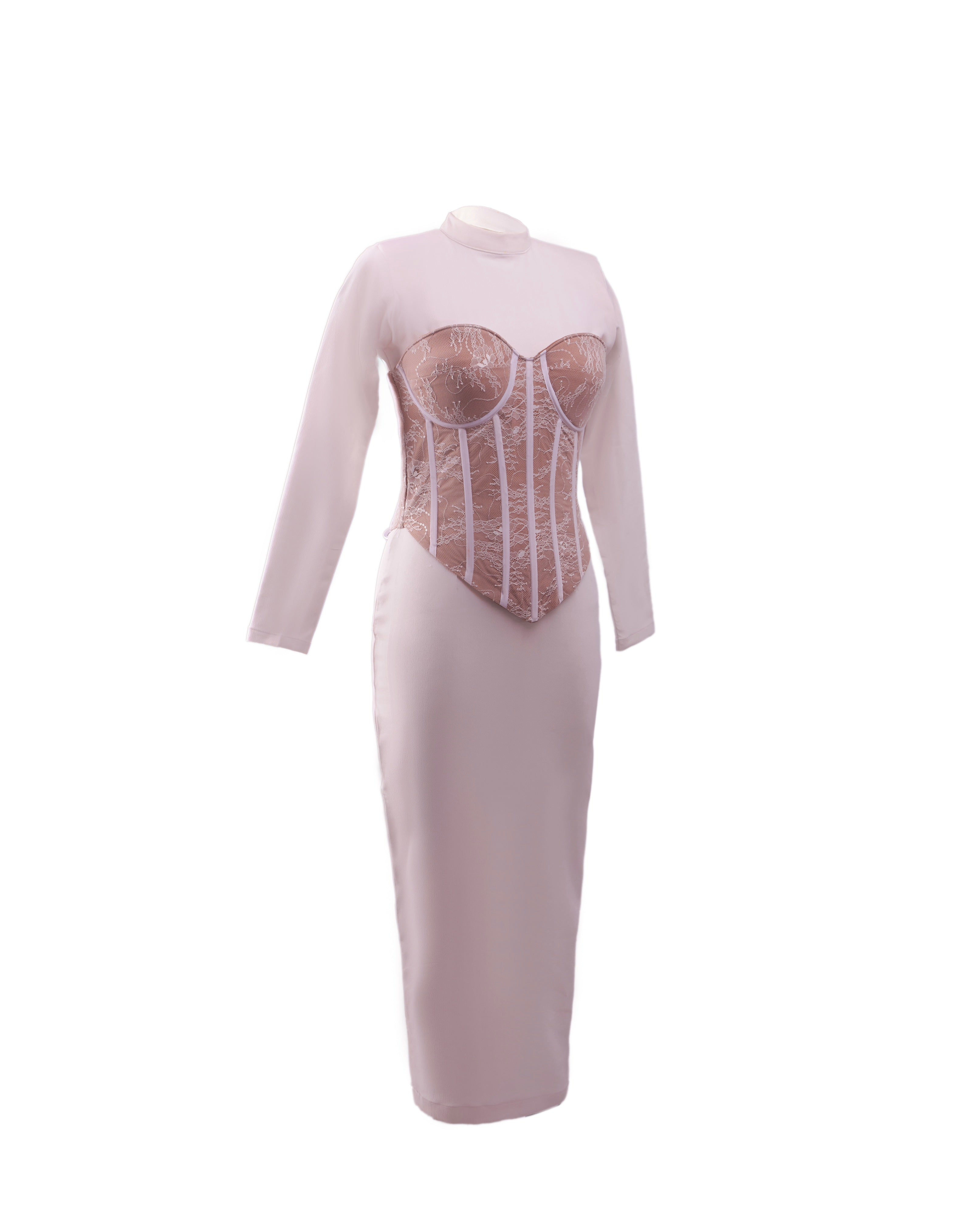 KACHI DRESS WITH DETACHABLE CORSET