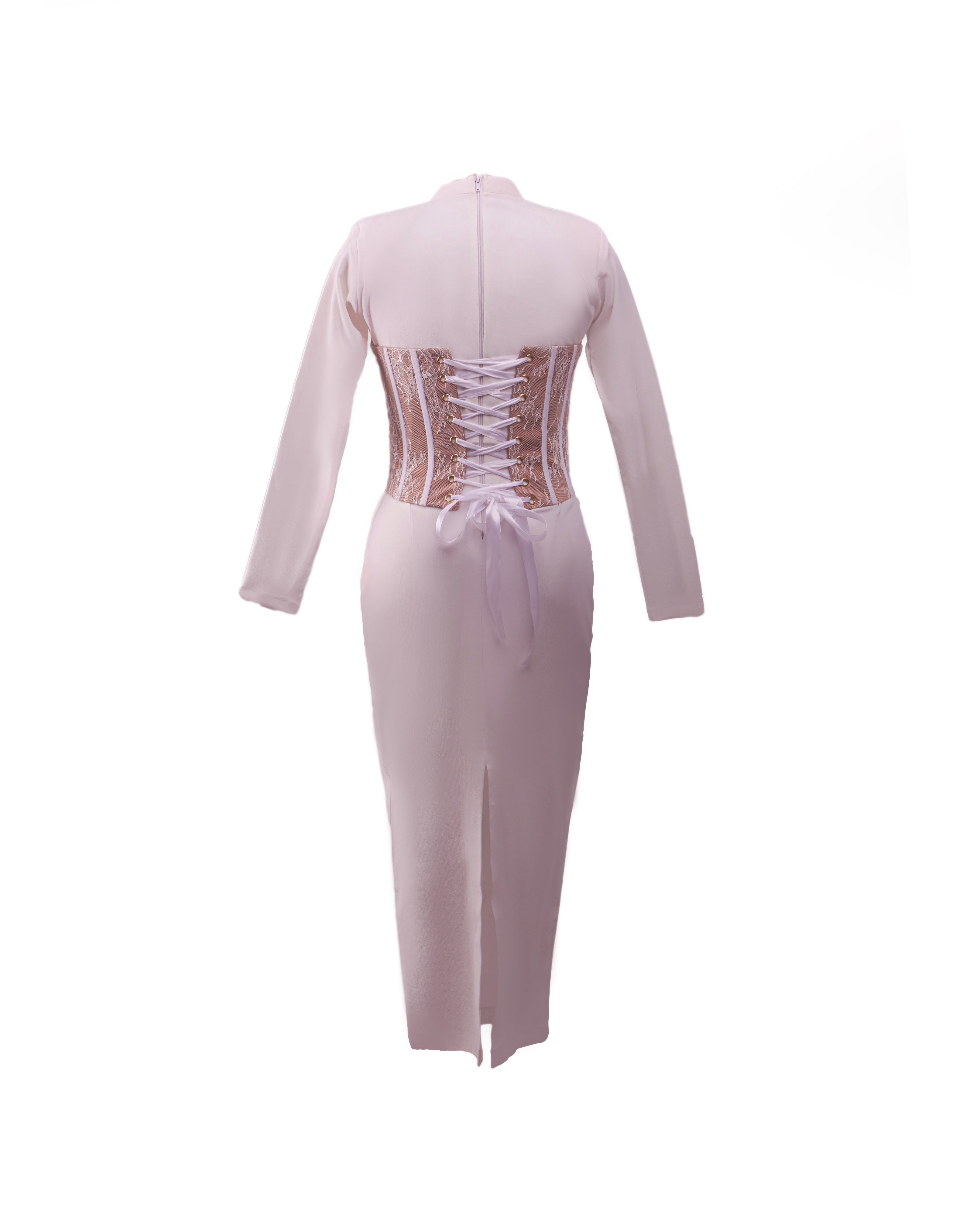 KACHI DRESS WITH DETACHABLE CORSET