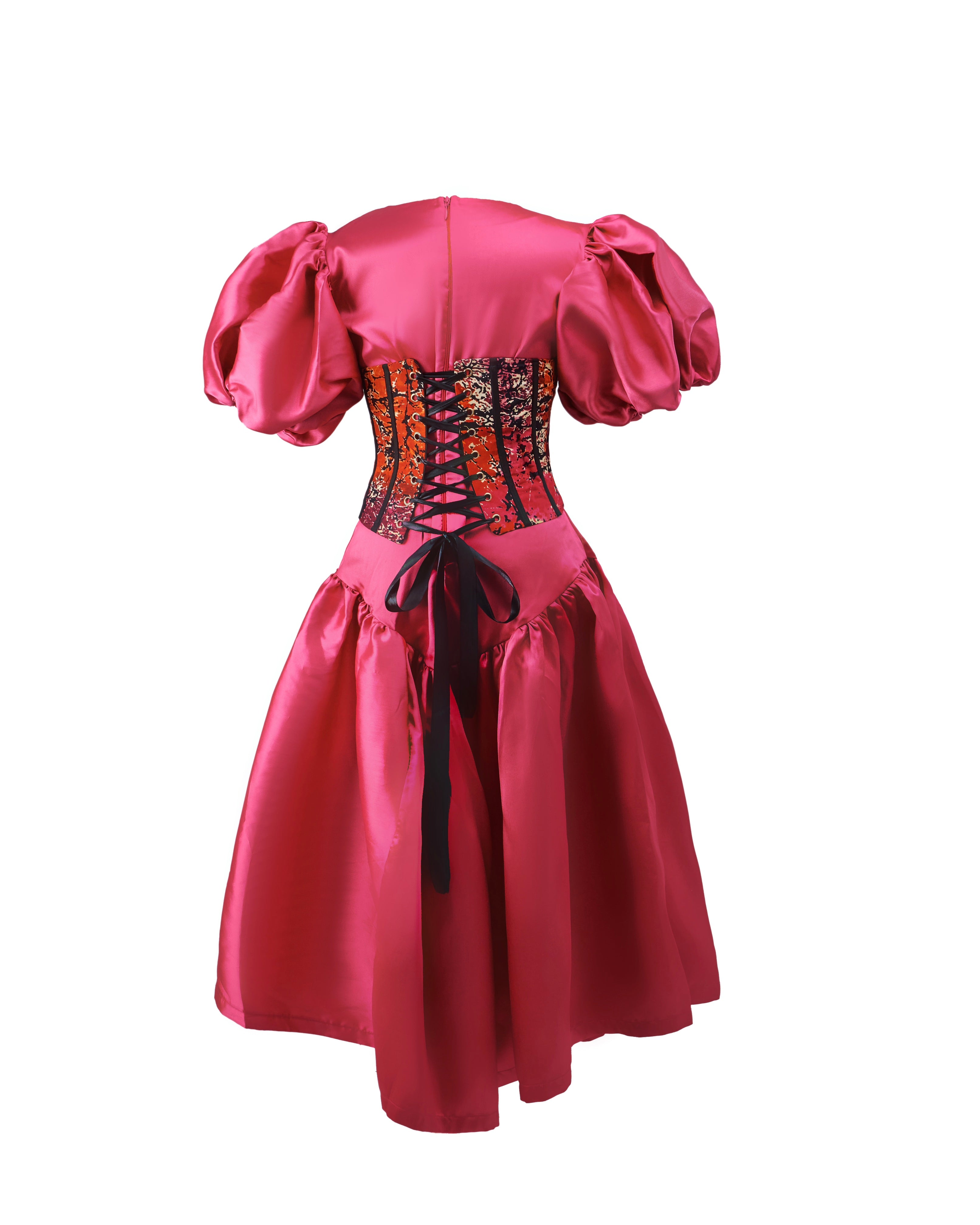 OMA DRESS WITH DETACHABLE CORSET